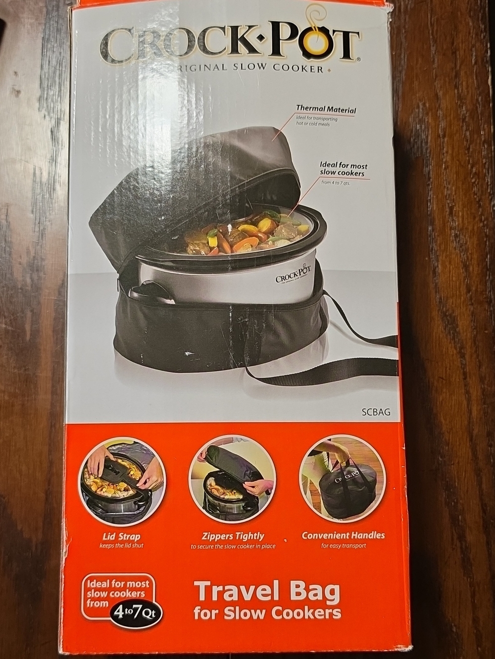 Crovkpot Travel Bag for Slow Cookers - Black